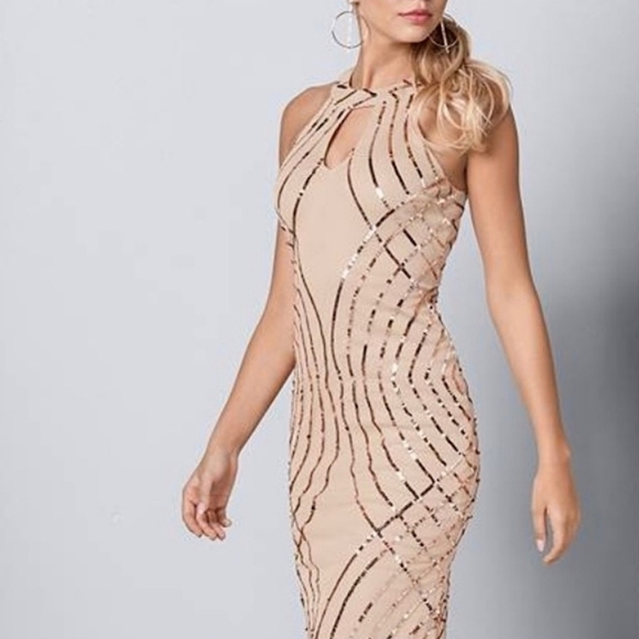 Women Rose gold Party Dress Size 2 - Picture 1 of 11